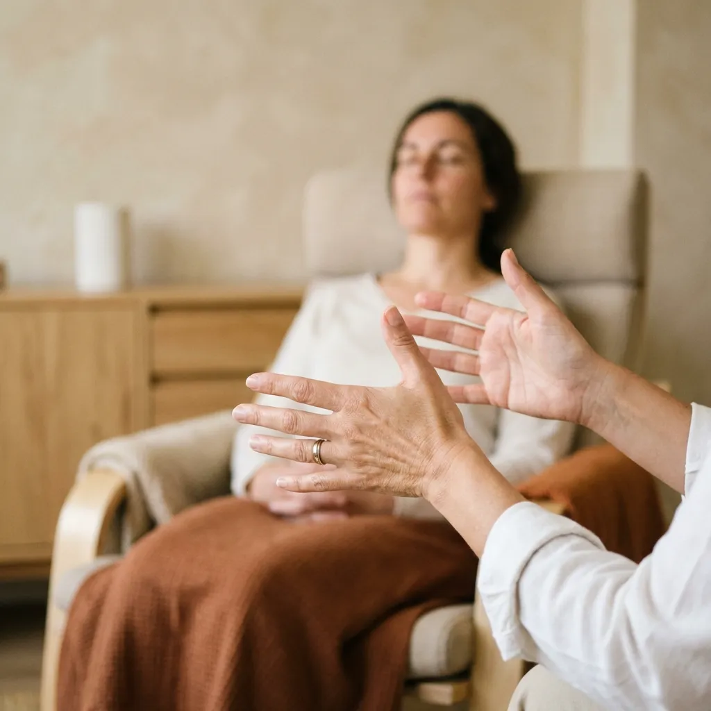 Te acompañamos en una sesión de hipnosis terapéutica presencial en Alicante con hipnosis ericksoniana, PNL y coaching para trabajar bloqueos emocionales, ansiedad y cambio de hábitos y reforzar tu autoestima y confianza.