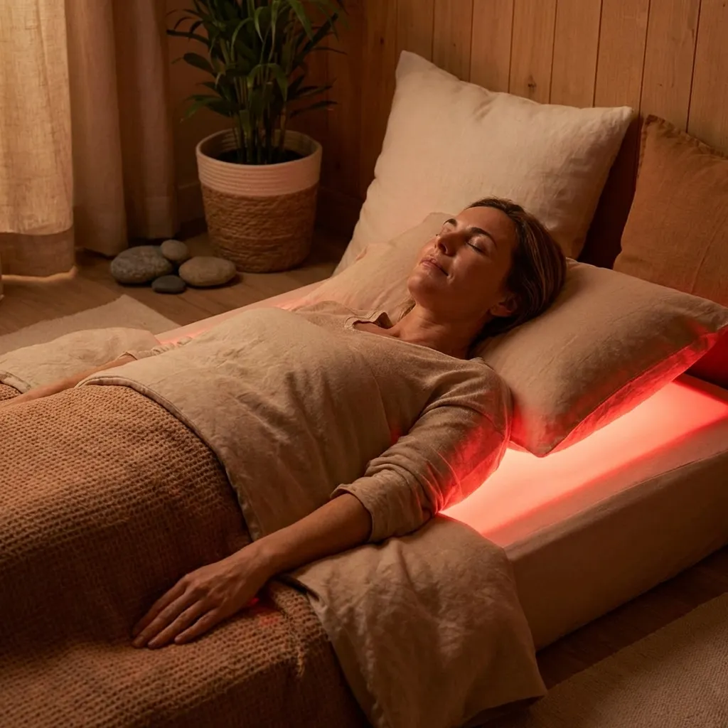 Te ofrecemos una sesión de descanso profundo guiado con Vital Bed, pensada para estrés y cansancio acumulado, utilizando cama antioxidante de luz roja en una experiencia de bienestar segura y reparadora.